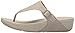FitFlop Women's The Skinny Canvas Toe Thong Flip Flop, Toasty Beige, 7 M US