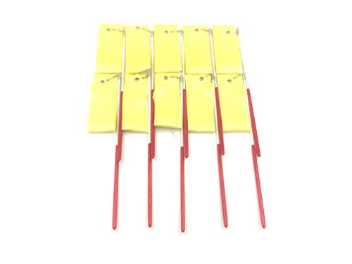6.5-Foot Long yellow Dancing Ribbon Streamer Rhythm Ribbon Set Pack of 10