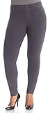 WallFlower Juniors Plus Size Moleton Skinny Pants in Grey Size: 18