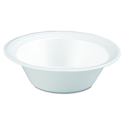 Genpak 82100 12-Ounce White Celebrity Foam Dinnerware Plate 125-Pack (Case of 8)