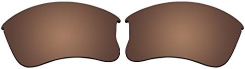 BigSun Polarized Replacement Sunglasses Lenses for Oakley Flak Jacket XLJ (Bronze Brown)