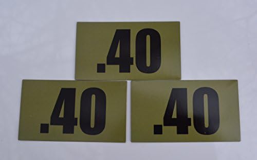 Multi Caliber AMMO Can Magnets 3.5" x 2" (3 Pack) .50cal Size (3.5"x2", .40)