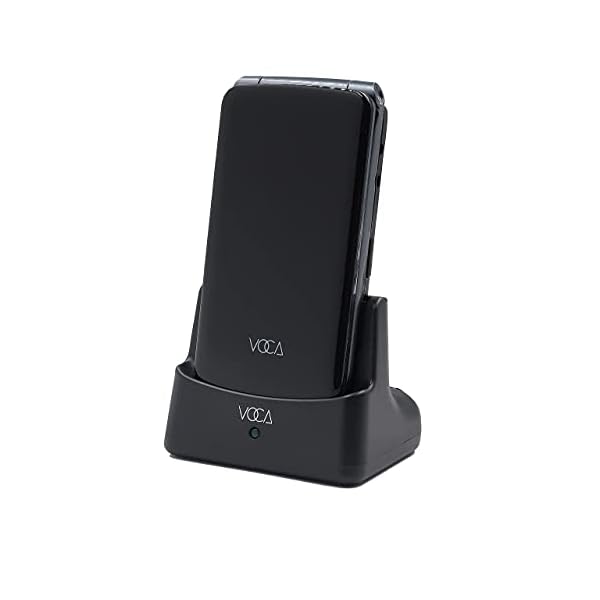 VOCA-V330-3G-Flip-Phone-Voice-Control-Big-Button-Simple-Easy-to-Use-Clamshell-Unlocked-SIM-Free-Senior-Mobile-Phone-Black VOCA Big Button Mobile Phone for Seniors, Clamshell Phone, V330, Unlocked 3G, SOS Button, Speed Dial, and Charging…