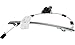 Evan Fischer Power Window Regulator With Motor Compatible with Jeep Liberty 2002-2006 Front, Driver Side Fits One-Touch Switch Ball stud style Replaces# 68059645AA