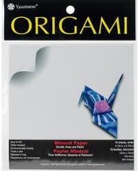 Bulk Buy: Yasutomo Paper (3-Pack) Fold 'Ems Origami Paper 5.875in. 10/Pkg Mineral White 4510