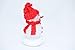 LED Color Changing Snowman with red hat and Scarf