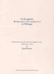 La  loi agraire de 643 a.u.c., 111 avant J.-C. et l'Afrique