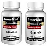Graviola 1150 mg, 120 capsules (2 BOTTLES) by AmerMed