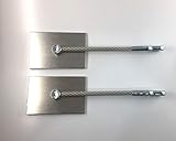 Stainless Steel Refrigerator Door Lock Kit - NO Padlock