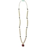 Mama & Little Zooey Silicone Baby Teething Necklace for Moms - Nursing Necklace in Marsala - Teething Beads and Baby Teething Toys