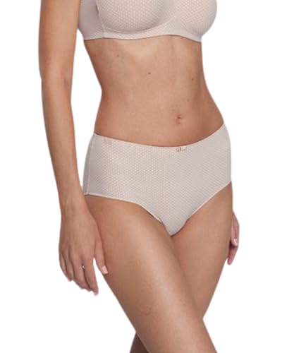 Susa Body mit Bügel Montreal I Softer Damenbody aus Nyon I Elastischer Bodysuit mit hohem I Gefütterter Schritt I Mit Häkchenverschluss I beige I 90E