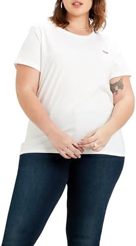 Plus Size The Perfect Tee, T-shirt Donna, White +, 2XL