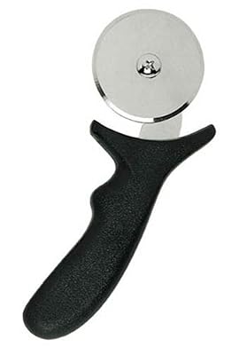 Update International PC-2 Stainless Steel Pizza Cutter with Plastic Handle, 2-3/4-Inch, Brown