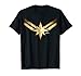 Captain Marvel Gleaming Chest Logo Graphic T-Shirt T-Shirt