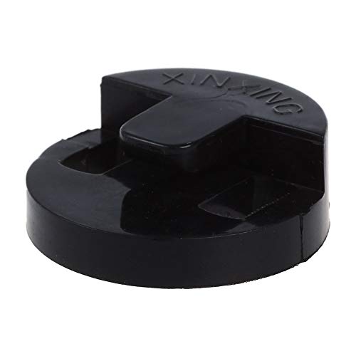 XuBa Round Rubber Two Holes Double Bass Cello Violoncello Mute Silencer for 4/4 or 3/4 Cello Violoncello Black Cello