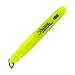 Sharpie Accent Mini Smear Guard Highlighter, Fluorescent Yellow, Chisel Tip, Pack of 12