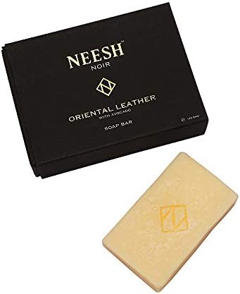 Natural Beauty Soap Bar Scrub Organic Bathing Body Face Cleanser 4.4 Oz / 125 Grams Oriental Leather for Soft & Smooth Skin
