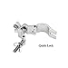 10 Pack Heavy Duty 165lb Aluminum Alloy Stage Lighting Clamp 1.26-1.38 Inches for Projector Par Light Spotlight Fits 32mm to 35mm OD Tubing/Pipe, Small Size Clamp-TUV Certificated