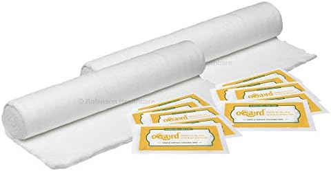 Robinson Healthcare BP Gamgee Roll 500 g and Oqard Cleansing Wipes - 2 Roll, 10 Wipes
