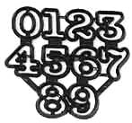 Large Numerals Patchwork Cutters