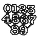 Large Numerals Patchwork Cutters