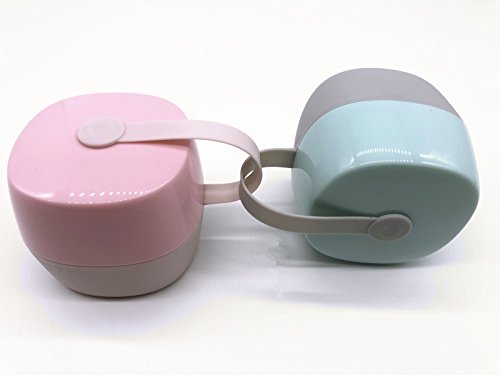 Pacifier Box Nipple Shield Case BPA-Free by Laneyli, Macarons Color - Pack of 2