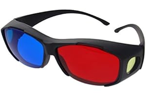 Othmro 3D Style Glasses 3D Viewing Glasses Durable 3D Movie Game Glasses Red-Blue 3D Glasses Plastic Frame Black Resin Lens for 3D TV Cinema Films DVD Viewing Home Movies