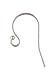 50pcs Adabele Authentic Sterling Silver Ball End Fish Earring Hooks Connector 20mm Dangle Ear Wire (Wire 0.6mm/22 Gauge) for DIY Earrings Making SS194-AA