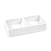 Poppin This & That Tray - Modular Desk Trays for Office Organization, Color-Coordinated Office Supplies for Desk (White, This & That Tray)