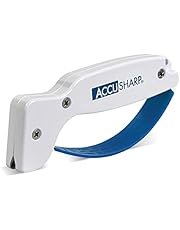 AccuSharp Knife & Tool Sharpener - Diamond-Honed Tungsten Carbide Rust-Free Sharpener Quickly Sharpens, Restores, Repairs & Hones Serrated Blades, Cutting Tools, Cleavers, Axes & Machetes
