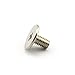 LQ Industrial 12 Sets 5x7x7mm Chicago Screws Silver Round Phillips Head Button Stud Screws Nail Rivet for DIY Leather Craft