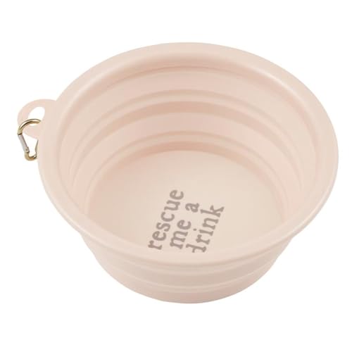 Santa Barbara Design Studio Collapsible Pet Bowl Silicone Portable Water Bowl f…
