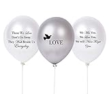 30 PC Biodegradable Remembrance Balloons: White