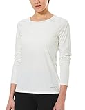 Baleaf Women's Basic Solid Long Sleeve Running Shirts White Size M