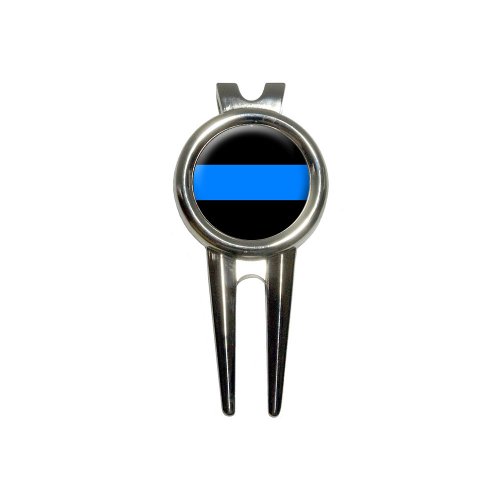 Thin Blue Line Golf Divot Repair Tool and