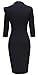 HOMEYEE Women's Vintage Bowknot 3/4 Sleeve Party Dress B244
