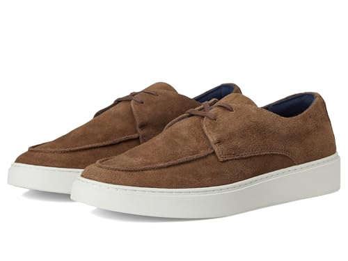 Steve Madden Mens FRANKK Moc Toe, Cognac Suede, 8.5