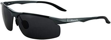 Mamck Black Cycling Fishing Golf Driving Sunglasses Polarized Sports Glasses (Mamck2, black)
