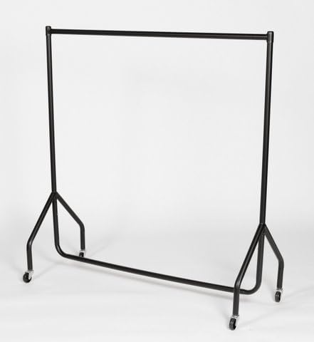 The Shopfitting Shop Barra Appendiabiti Pesante, 1,2m Larghezza X 1,5m Altezza – Rastrelliera In Acciaio Con Ruote, Montaggio Senza Viti