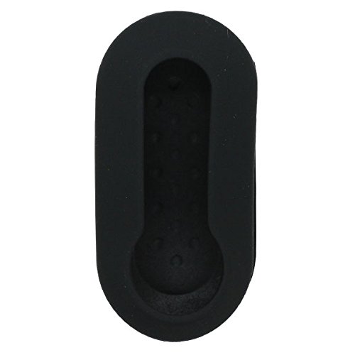 BROVACS Silicone Cover Protector Case Holder Skin Jacket Compatible with FIAT 500 Flip Remote Key Fob CV9261 Black — image 1