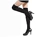 Kingfansion Womens Girls Fashion Opaque Over Knee Thigh High Elastic Socks