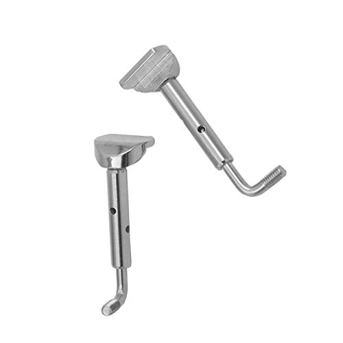 Yunzee Violin Chin Rest Screws Portable Musical Instrument Replacement Accessory Violin DIY Chin Clamp Screw Violin Bracket Tool,Silver - Thumbnail 5