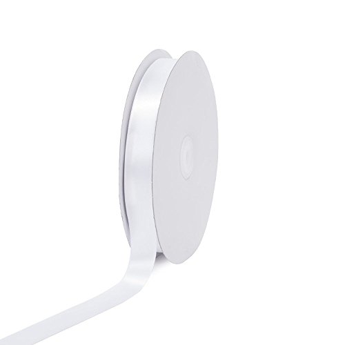 Kreative Ideen psf0708–029 massiv Satinband, 7/20,3 cm/100 yd, weiß