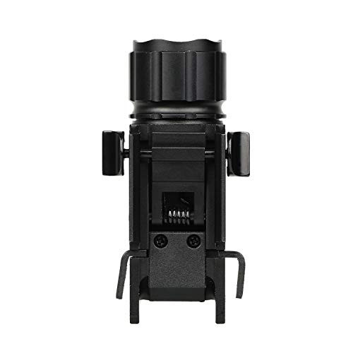 GOHIKING Tactical LED Handgun Light 200 Lumens Strong Quick Flicker Picatinny/Weaver Rail Flashlight w/Sliding on/Off Switch - Thumbnail 2