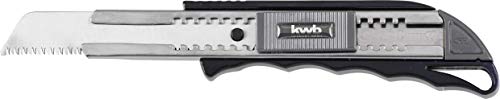 kwb Cutter Knife with Japanese Saw Blade, Auto-Lock, Stainless Steel Guide