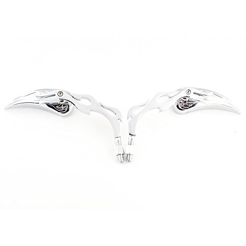 OKSTNO Customized Motorcycle Flame Teardrop blinkers Side Mirrors 8-10mm for Cruiser Bikes