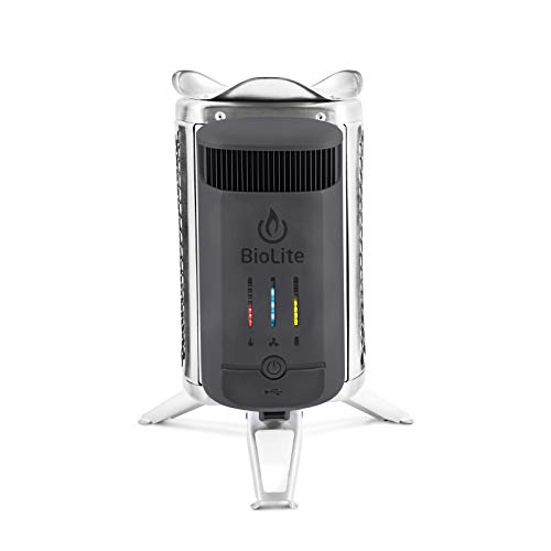 BioLite CampStove Campstove 2 Wood Burning Electricity Generating & USB Charging Camp Stove Carbon CampStove 2 Bundle - Climate Neutral Edition