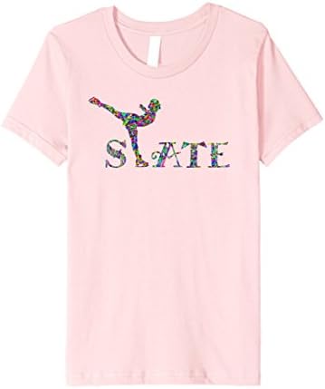 Kids Ice Skating Shirt for Girls and Women Figure Skater Gift 12 Pink