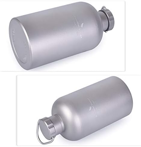 Titanium water bottle with straightforward design, high-quality lid, and anti-leak features, priced at $38.99 as of Aug 09, 2023.