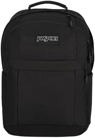 Amazon.com: JanSport Station Pack  Large Backpack with Padded Laptop  Sleeve, Dual Water Bottle Pockets, and Loft Pocket, Black : Electronics